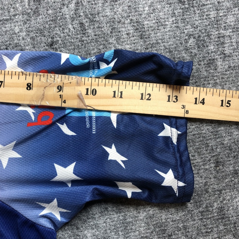 Cody's Challenge Cycling Jersey Mens Medium USA Stars Stripes Fairview Vomax Bik - Picture 5 of 6